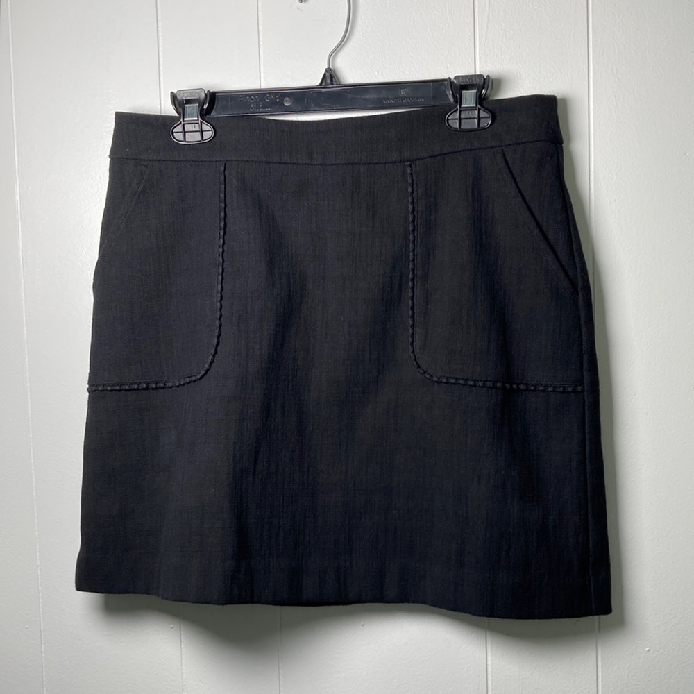 Black Mini Skirt with Cute Pockets - Picture 3 of 6